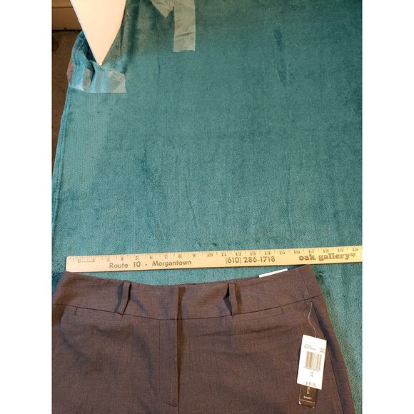 Larry Levine Dress Pants Size 12 Short Womens Gray Work Career Wide Leg NWT - Picture 13 of 16